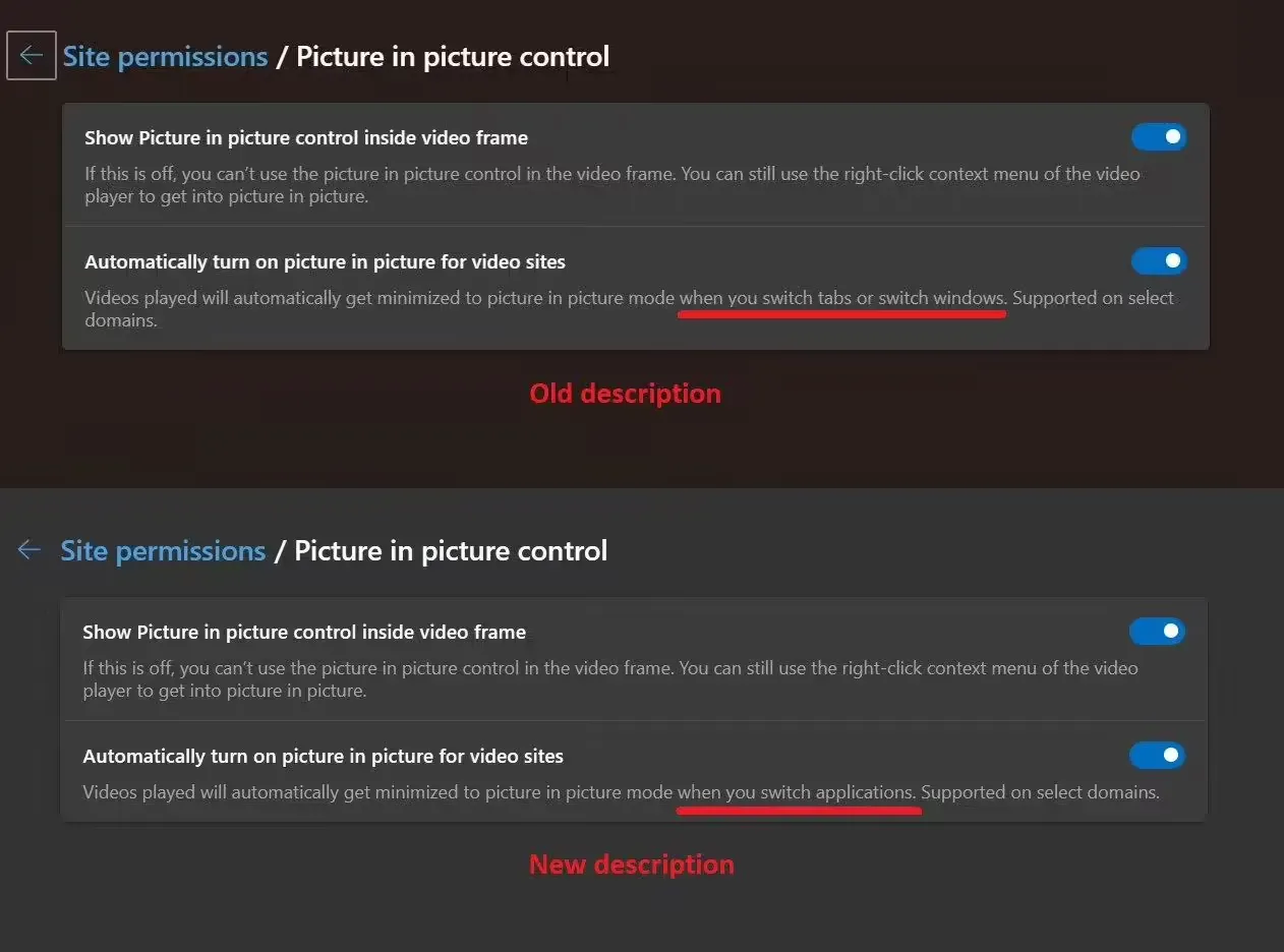 微软调整Edge浏览器自动画中画特性-就去找资源网