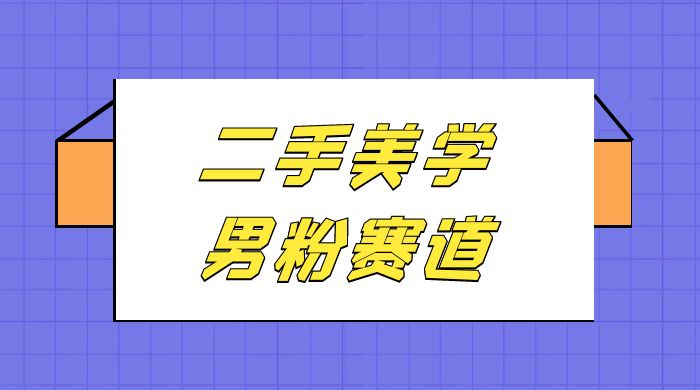 二手美学男粉赛道，长期蓝海项目，免费提供素材，0 基础小白也能轻松上手-就去找资源网
