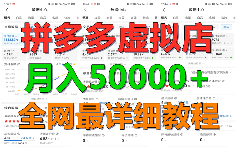 拼多多虚拟电商训练营月入50000+你也行,暴利稳定长久,副业首选-就去找资源网