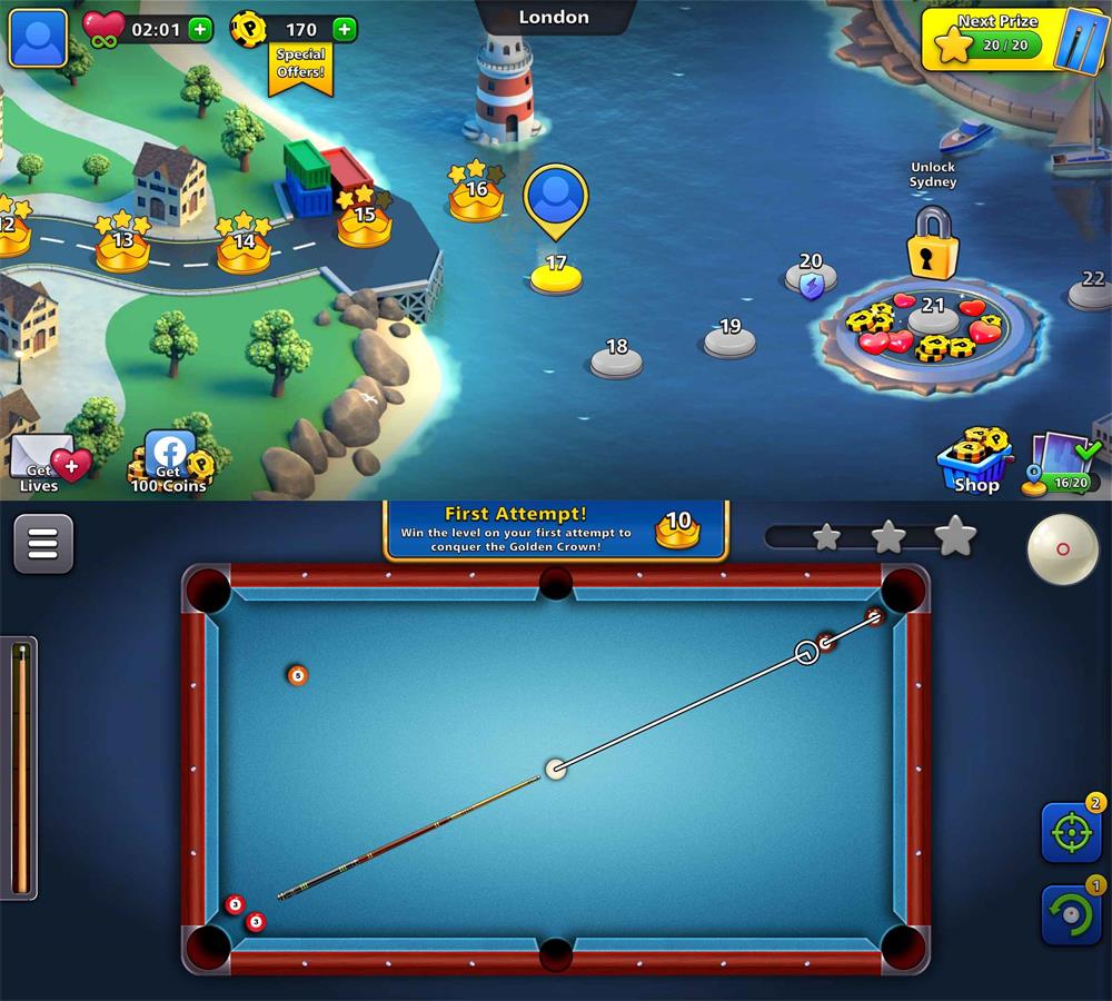 休闲闯关游戏 8球台球技巧-就去找资源网