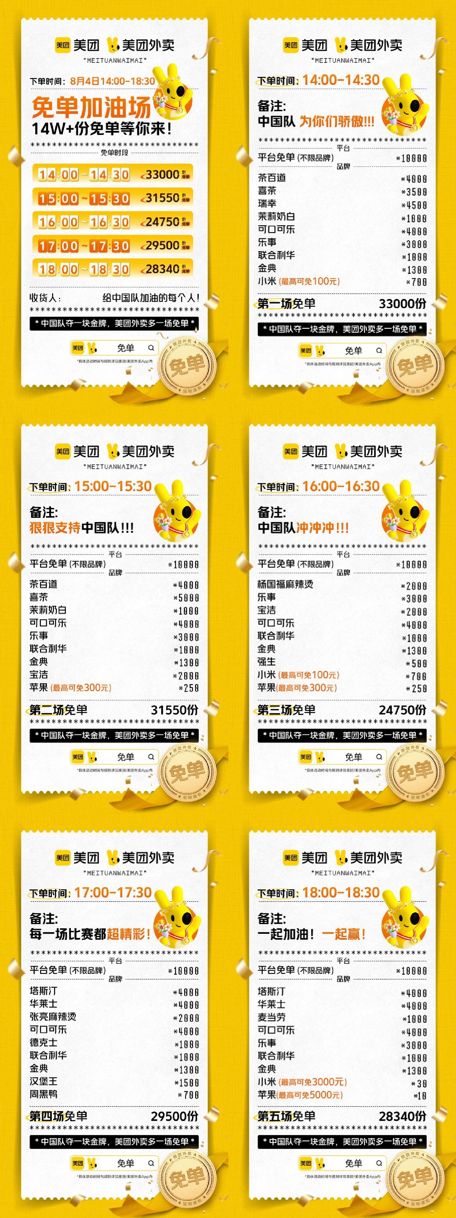 美团外卖随机免单加码14万份-就去找资源网