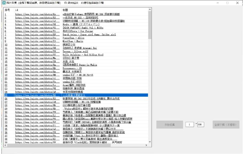 PC美女写真采集kaizty网站分身分术-就去找资源网