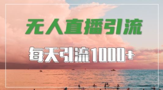 抖音快手视频号全平台通用,无人直播引流法,超暴力引流1000+高质量精准创业粉【揭秘】-就去找资源网