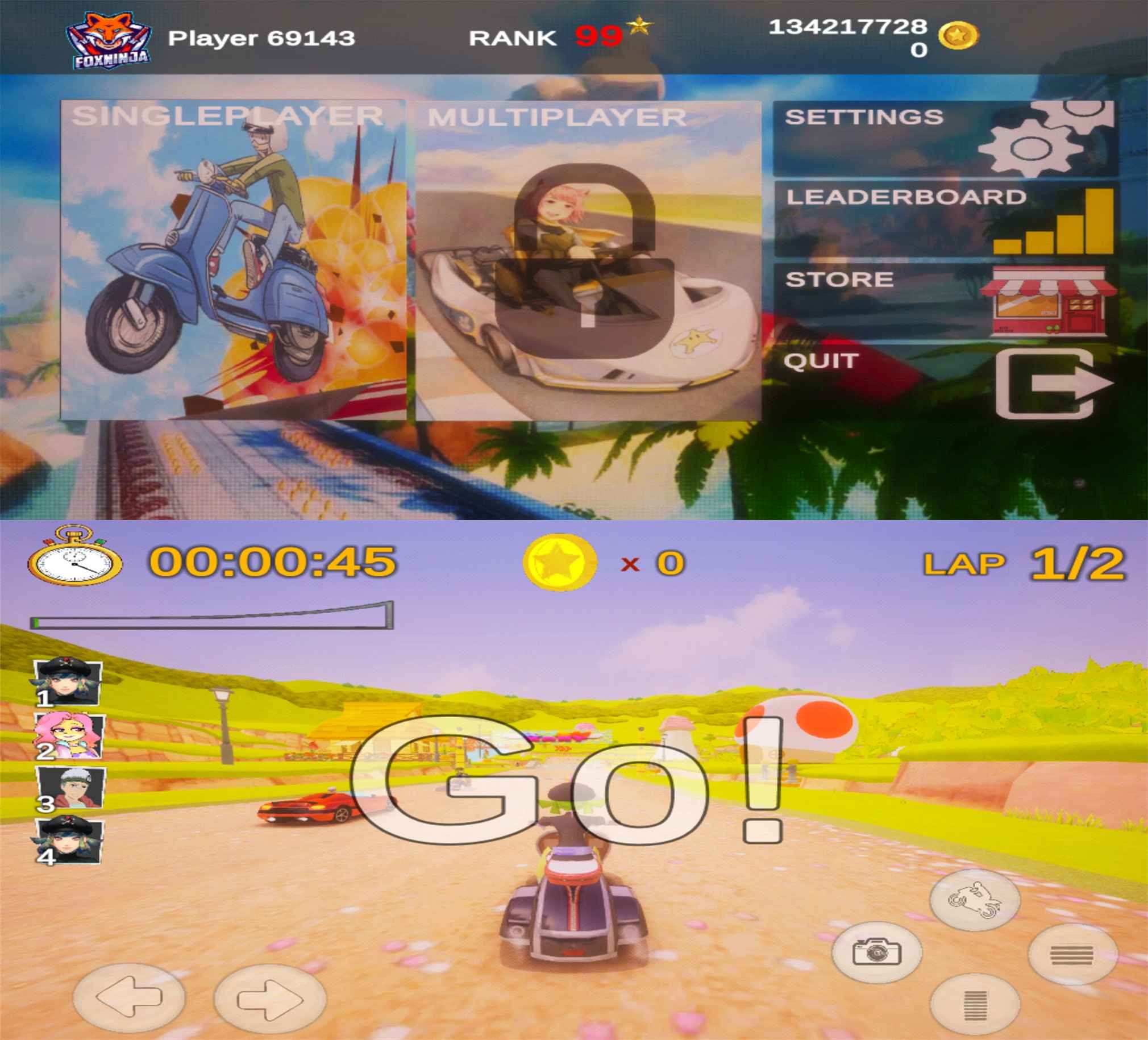 经典赛车漂移游戏 极速卡丁车-就去找资源网