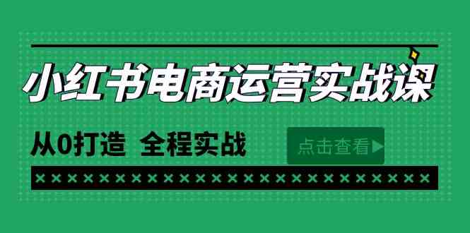 (9946期)最新小红书·电商运营实战课,从0打造 全程实战(65节视频课)-就去找资源网