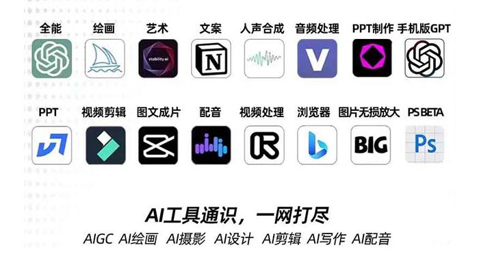 AIGC 全能特训营第 3 期：一次掌握 14 大主流 AI 工具，AI 工具通识，一网打尽-就去找资源网