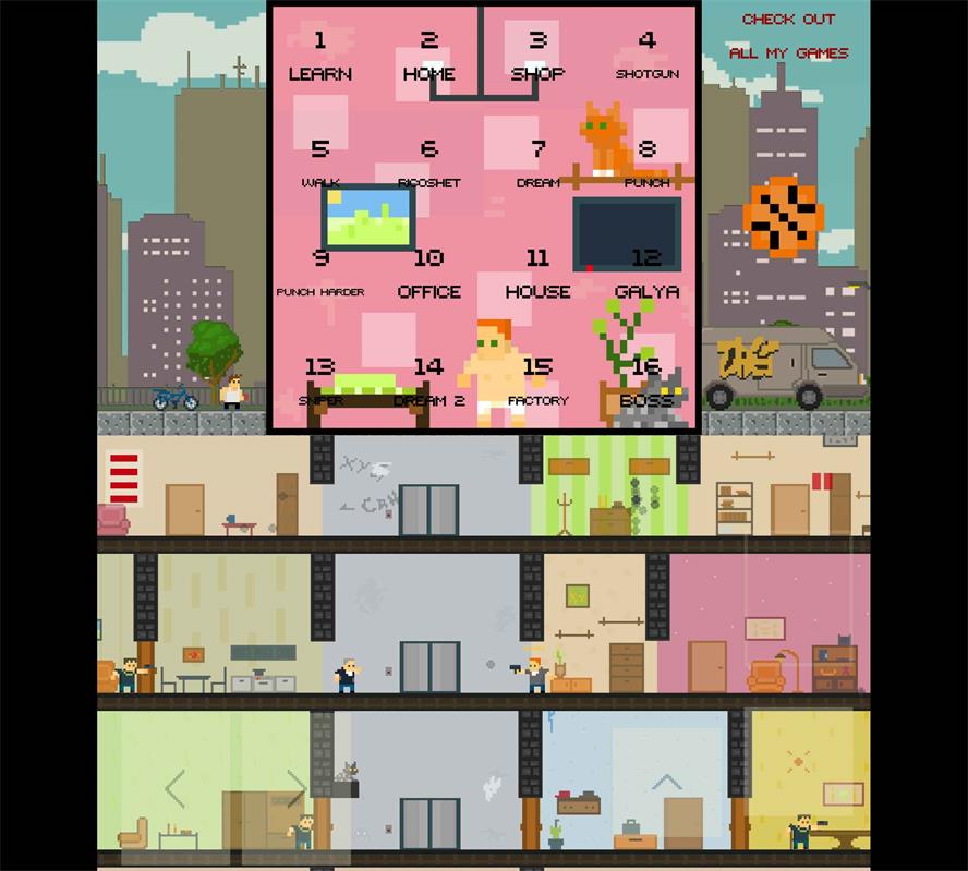 2D像素IO闯关游戏 激战-就去找资源网