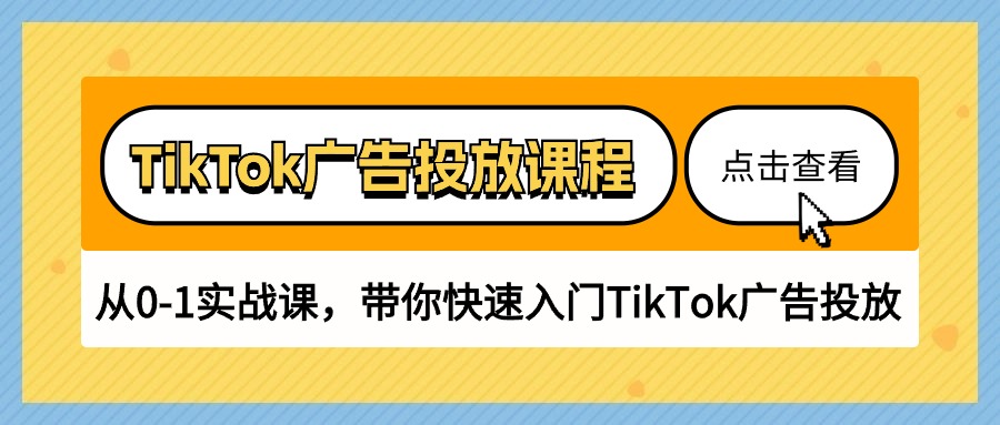 (10731期)TikTok广告投放课程,从0-1实战课,带你快速入门TikTok广告投放(30节课)-就去找资源网