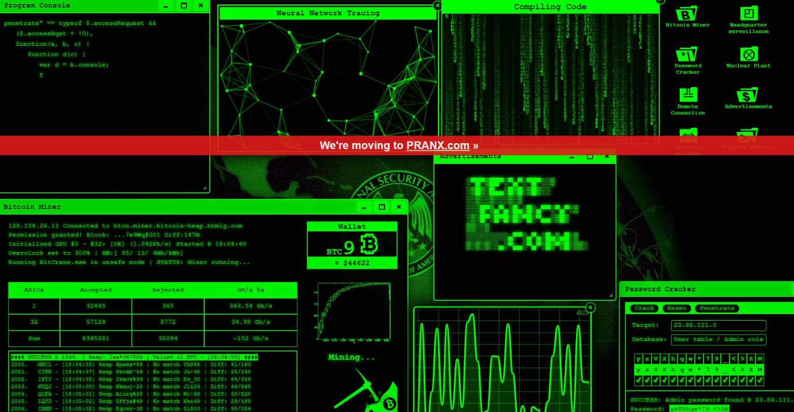 抖音很火的在线假装黑客高手网页-就去找资源网