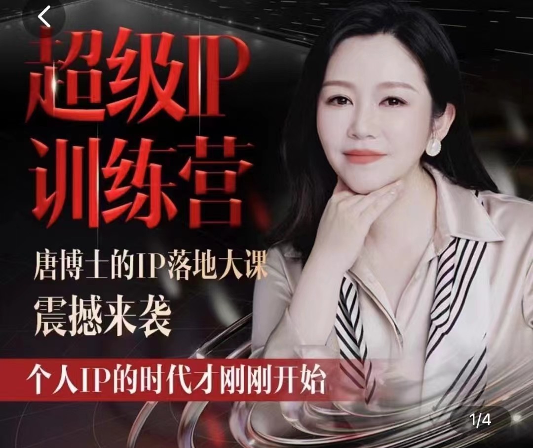 唐博士的IP大课超级IP训练营-就去找资源网