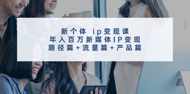 （11971期）新个体 ip变现课，年入百万新媒体IP变现，路径篇+流量篇+产品篇-就去找资源网