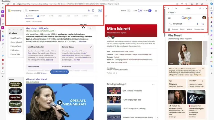 微软Edge浏览器支持双引擎同时搜索功能-就去找资源网