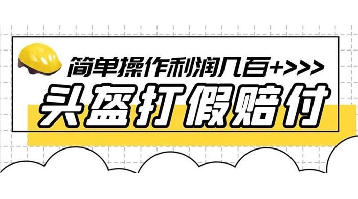 打假 3c 头盔项目,月入过万,小白有手就行 【揭秘】-就去找资源网