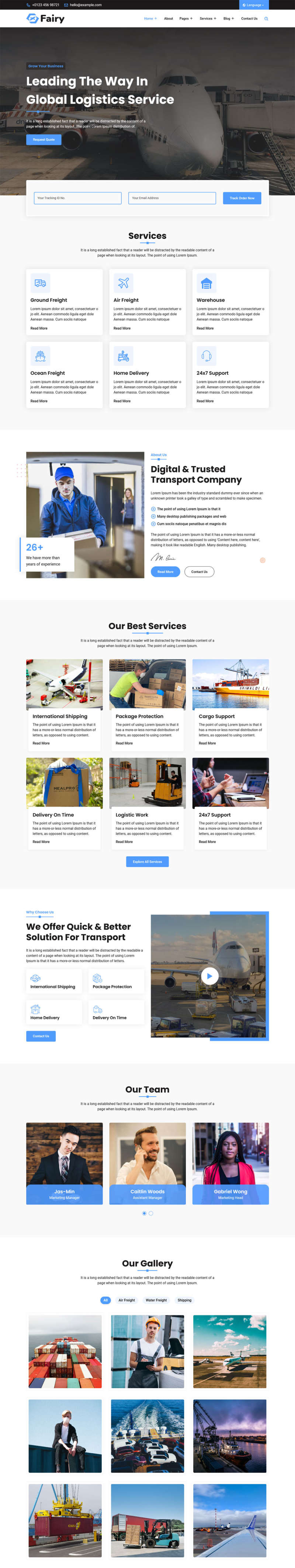 单号查询物流快递行业HTML模板-就去找资源网