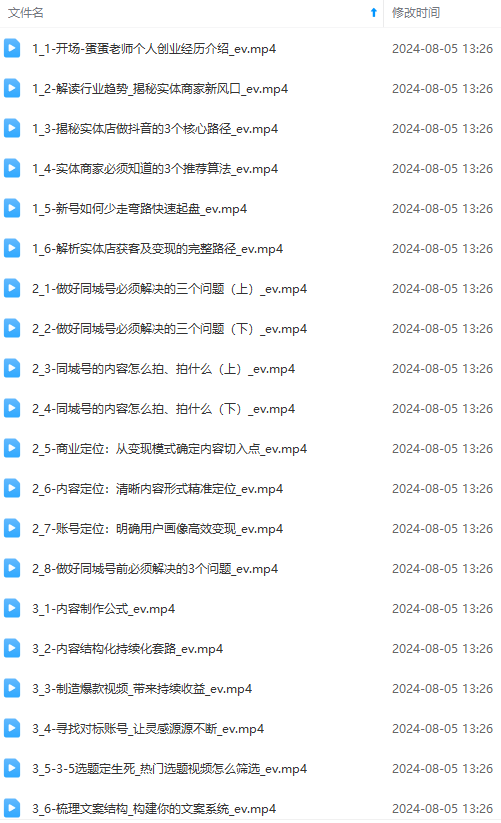 图片[1]-（11991期）实体店老板获客特训营：认知、定位、文案、矩阵、直播、AI等（72节）-就去找资源网