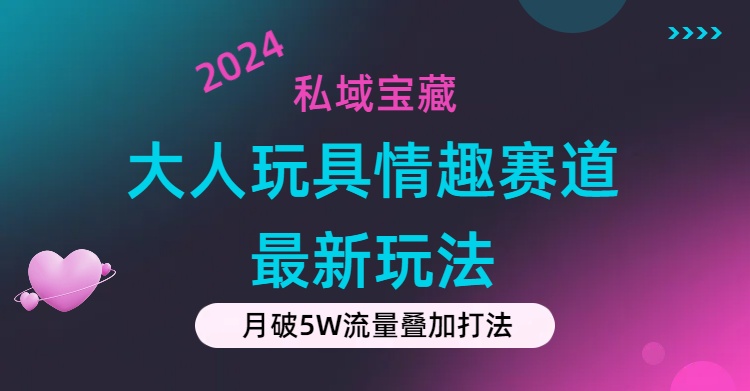 (11541期)私域宝藏:大人玩具情趣赛道合规新玩法,零投入,私域超高流量成单率高-就去找资源网