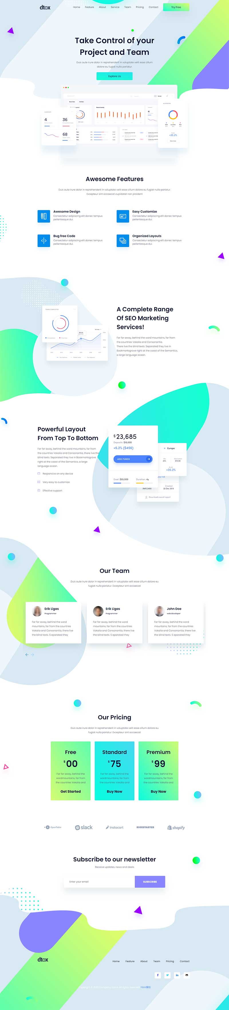 SEO网站推广数据分析营销公司网站html模板-就去找资源网