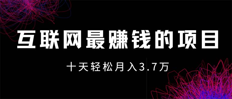 (12396期)互联网最赚钱的项目没有之一,轻松月入7万+,团队最新项目-就去找资源网